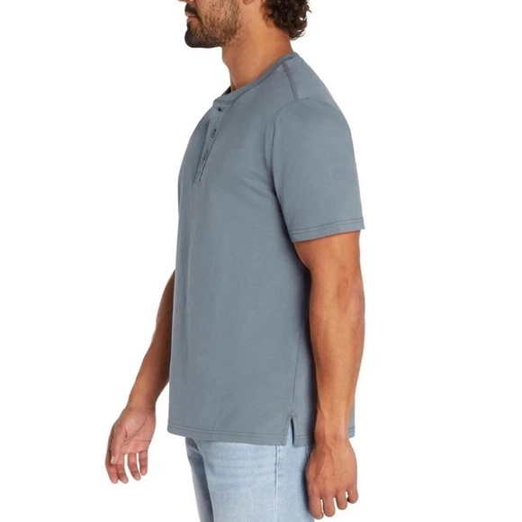 GAP Men’s Short Sleeve 3 Button Henley Tee Blue Size Small - Picture 4 of 14